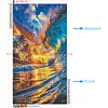 (US Only)5D DIY Full Round Drill Diamond Painting Beach Kit Home Decor Art Craft 40x70cm