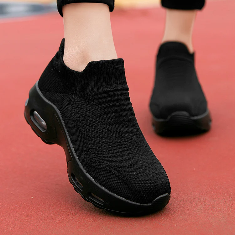 Women's Slip On Breathable Air Cushion Running Shoes