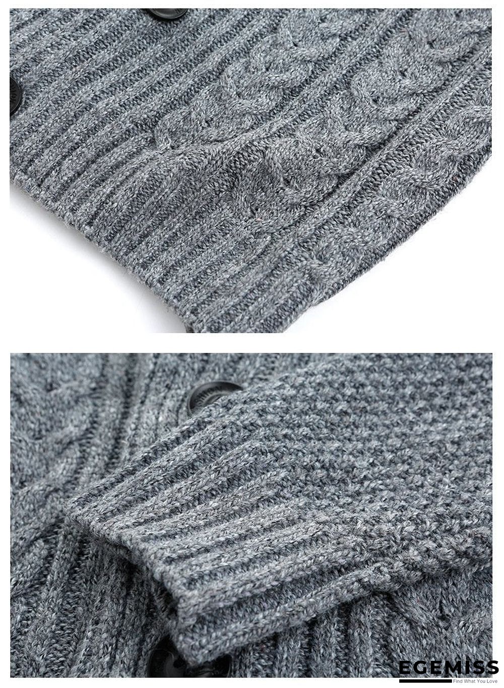 Men Casual Warm Men's High Quality Fashion Cardigan V-neck knitting Sweaters Coat | EGEMISS