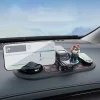 Tapis antidérapant multifonction pour voiture avec support de téléphone rotatif