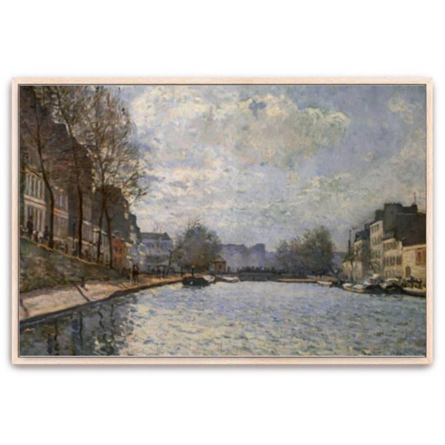 View of the Canal Saint-Martin, Paris - Works with frames