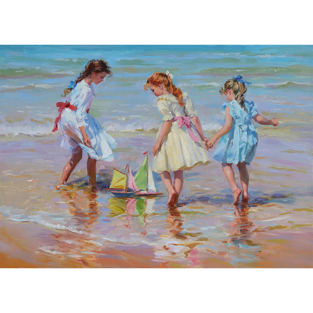 

Oil Painting Kids - Round Drill Diamond Painting - 40*30CM, 501 Original