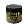 Solar Elegant Flower Wall Lights Waterproof Decorative Pathway Light 7-Color Changing Metal Projector Lamps for Backyards/Patio/Porch