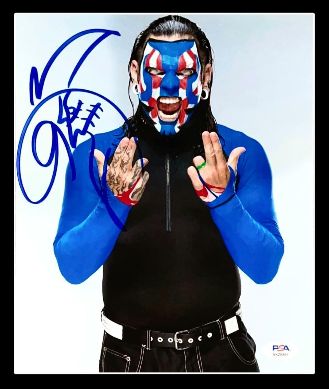 WWE JEFF HARDY HAND SIGNED AUTOGRAPHED 8X10 Photo Poster painting WITH PROOF AND PSA DNA COA 16