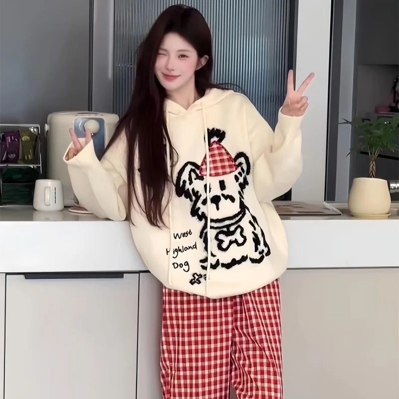 Athvotar Athvotar Lazy Air Soft Glutinous Sweater Women 2025 Winter New Korean Wearing Sheep Velvet Knitted Shirt Tide