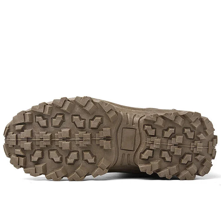  Men's Waterproof Side Zipper Outdoor Combat Boots (Durability Upgrade)