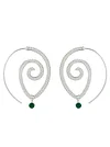 Vintage Retro Alloy Hollow Earrings Accessories