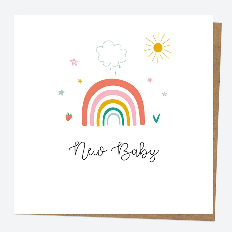 New Baby Card - Chasing Rainbows