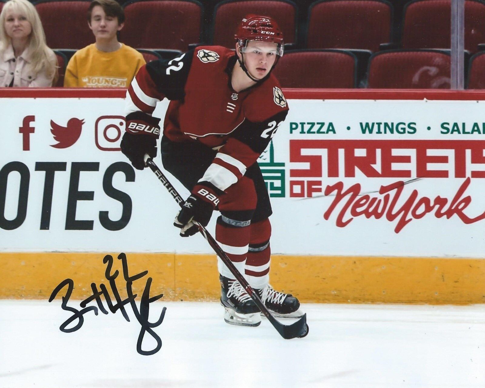 Barrett Hayton Signed 8x10 Photo Poster painting Arizona Coyotes Autographed COA