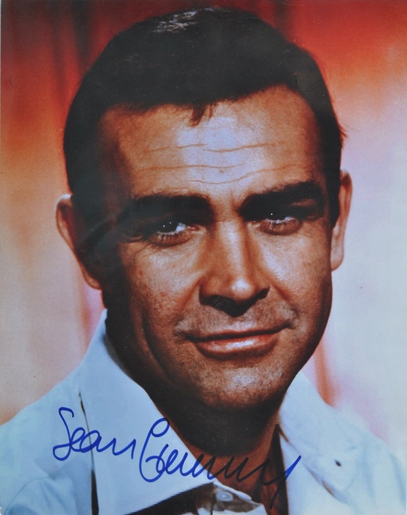 SEAN CONNERY SIGNED Photo Poster painting The Hunt For Red October, Diamonds Are Forever, The Rock, Dragonheart, Highlander wcoa