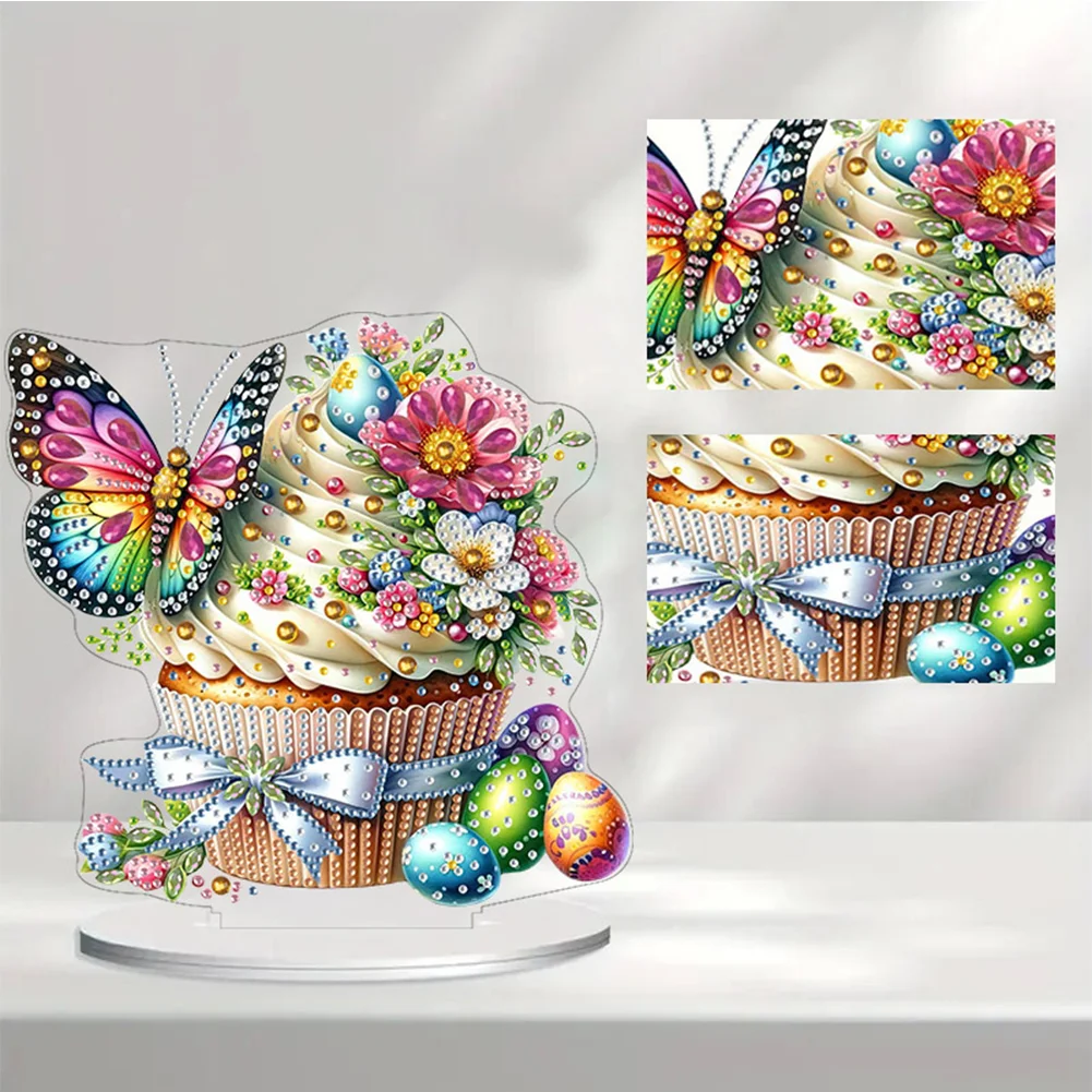 DIY Easter Cake Special Shaped Acrylic Desktop Diamond Painting Art Office Decor