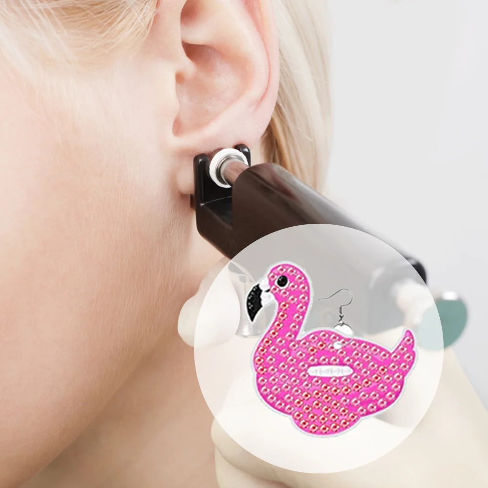 10 Pairs Pineapple Holidays Double Sided Diamond Painting Earrings for Women Girl Jewelry Crafting