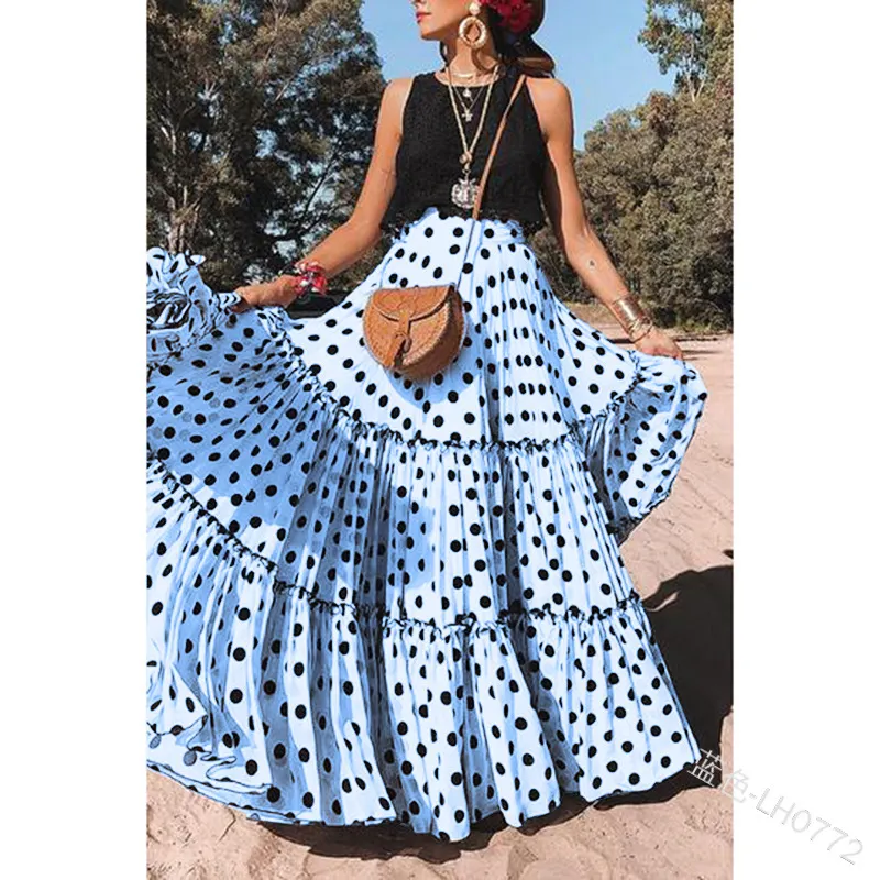 Uveng Uveng 2025 Summer New Women's Wear Wave Half Dress Fashion Sexy Casual Dress