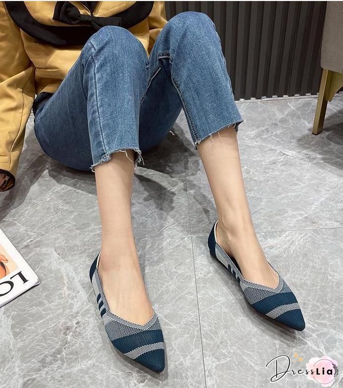 Colorblock Studded Patch Slip-On Shoes