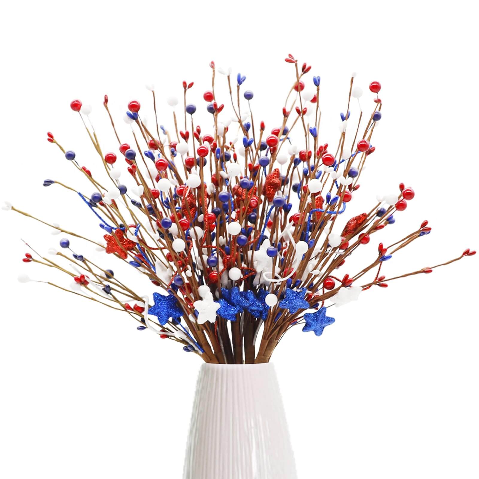 17" 4th of July Patriotic Floral Centerpieces (6 PCS)