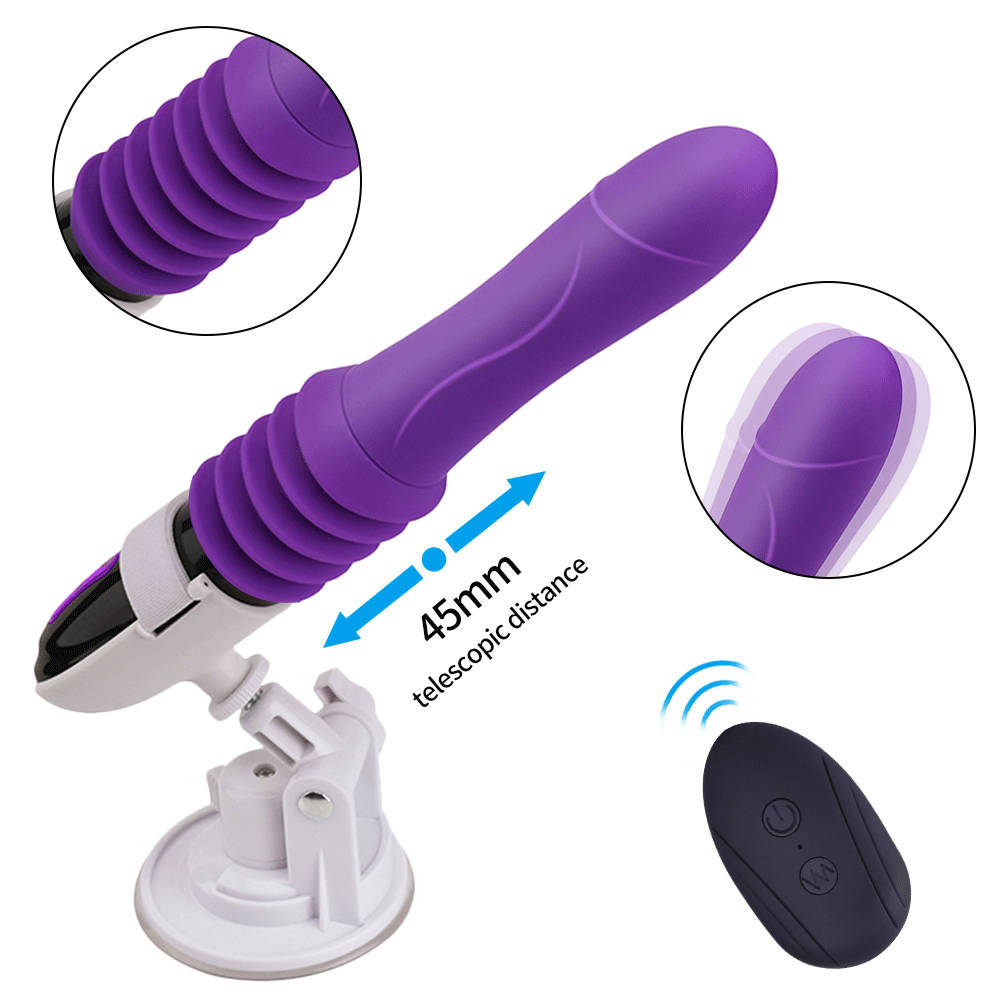 Hand-free Automatic Telescopic Dildo With Suction Cup Sex Machine