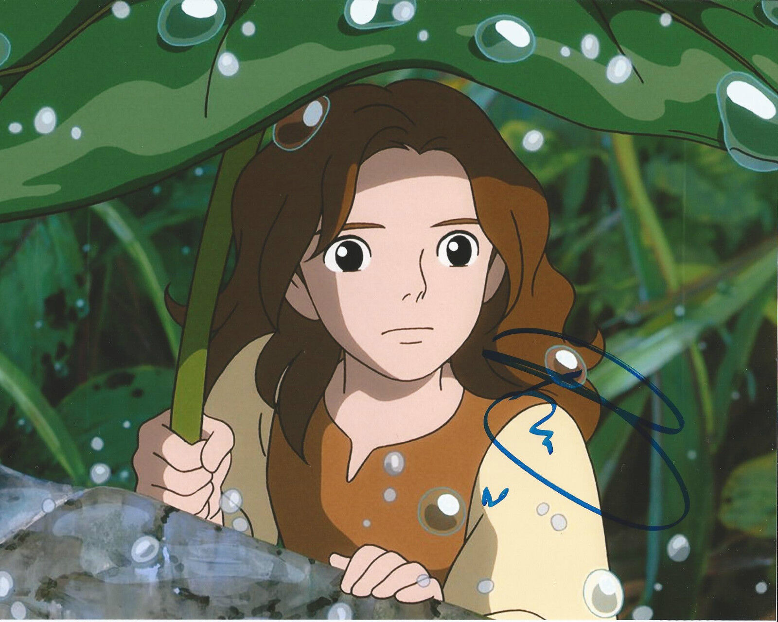 ACTRESS BRIDGIT MENDLER SIGNED THE SECRET WORLD OF ARRIETTY 8X10 Photo Poster painting COA CUTE