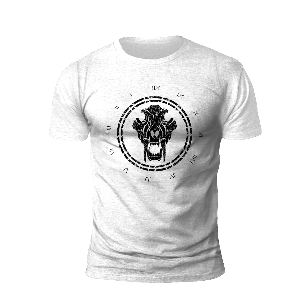 Viking Skull Rune Circle T-Shirt