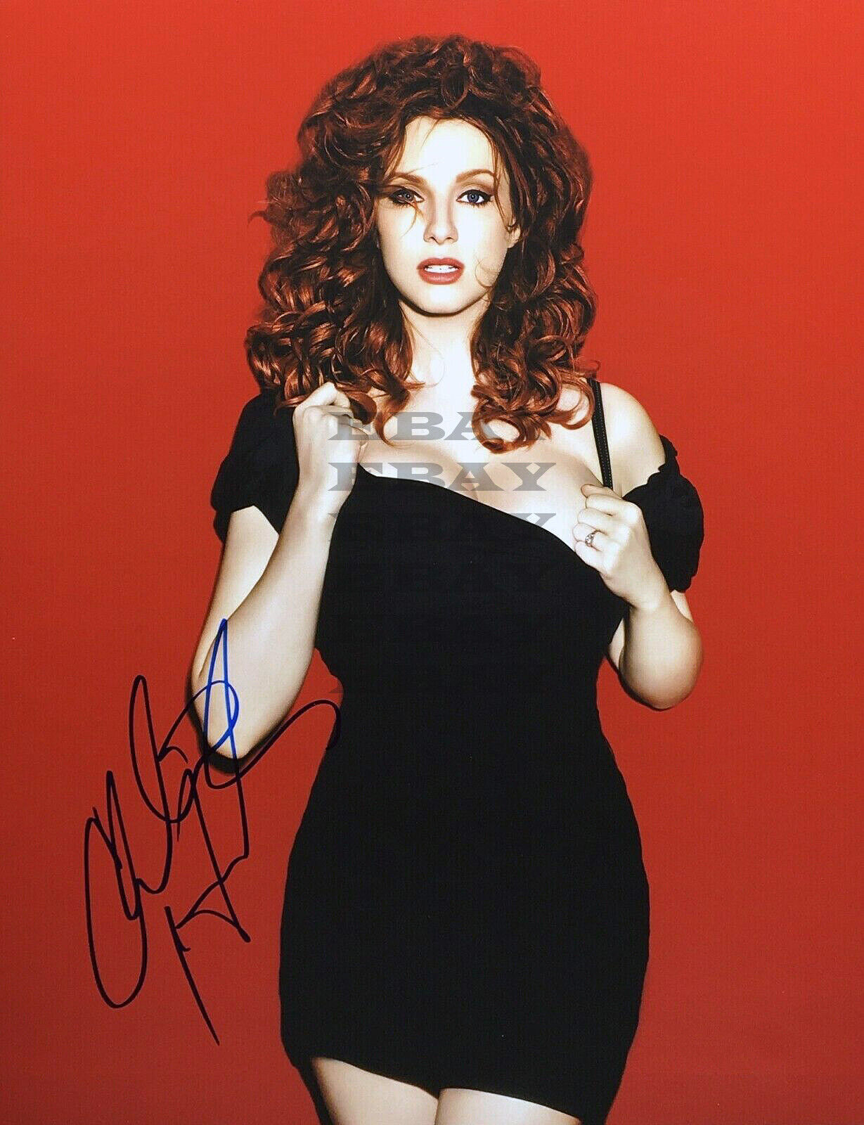 Christina Hendricks Actress Model Autographed Signed 8x10 Photo Poster painting Reprint