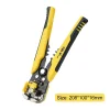 Plastic Handle Cable Wire Stripper Excellent PVC and High Carbon Steel Terminal Crimping Pliers Electrician Tool