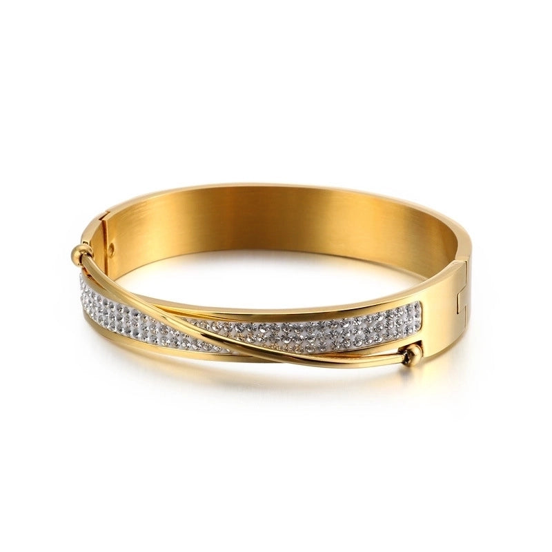 Fashion Geometric Titanium Steel 18K Gold Plated In Bulk
