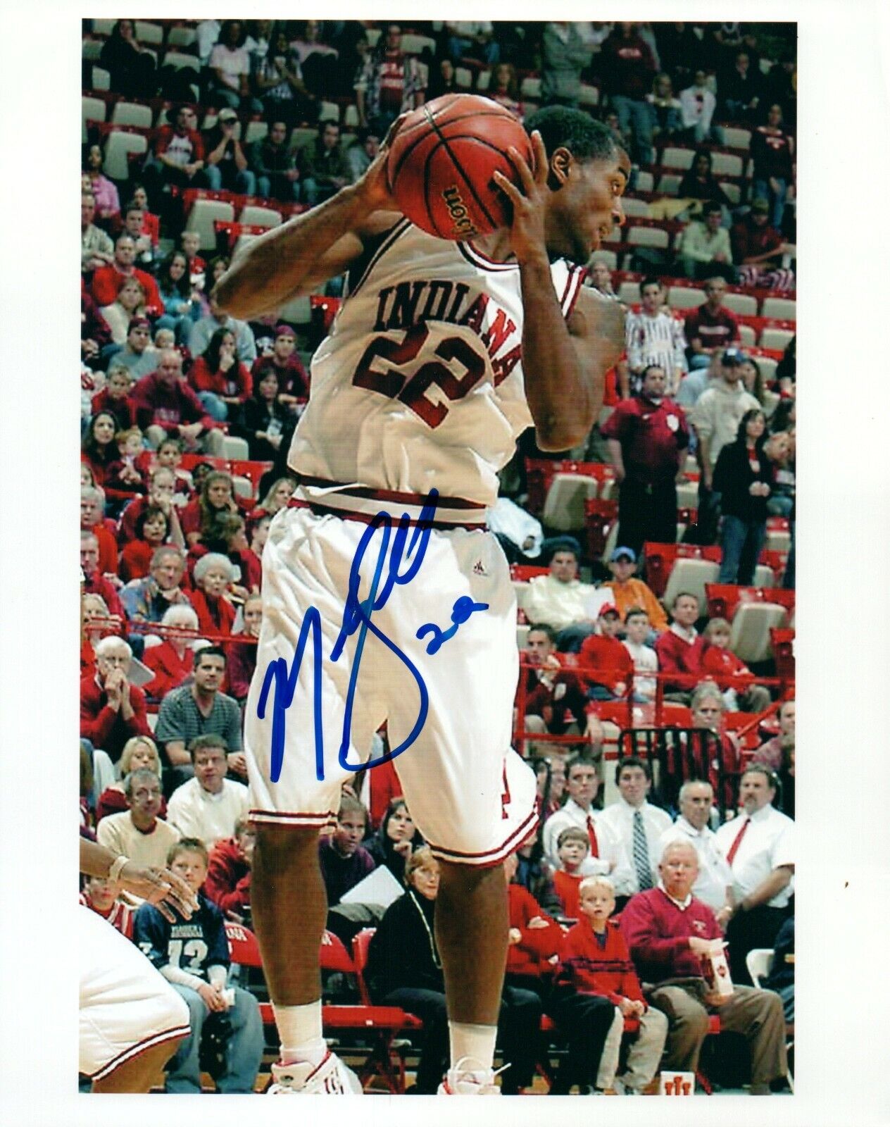 Marshall Strickland NCAA College Indiana Hand Signed Autograph 8x10 Photo Poster painting