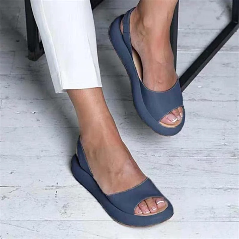 Women Sandals 2020 Flip Flops Candy Color Summer Rome Slip-On Breathable Non-slip Shoes Sandal Woman Slides Solid Female 514-1