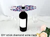 Diamond Painting Wine Glass Rack DIY Wine Glass Holder Storage Rack Diamond Art Acrylic Organizer Stemware Rack Kit