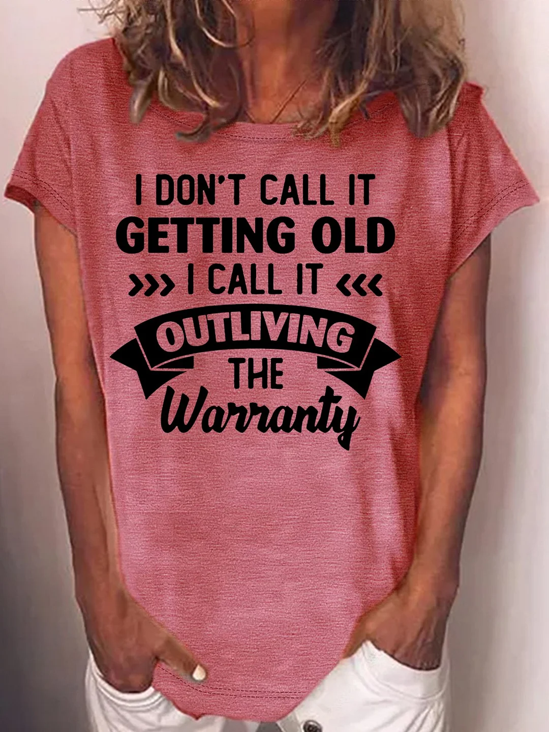 Women's Funny I Dont Call It Getting Old Letters Casual T-Shirt