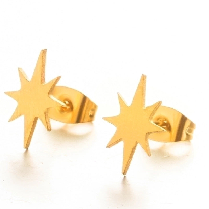 Minimalist Geometric Plating Alloy No Inlaid Earrings Ear Studs