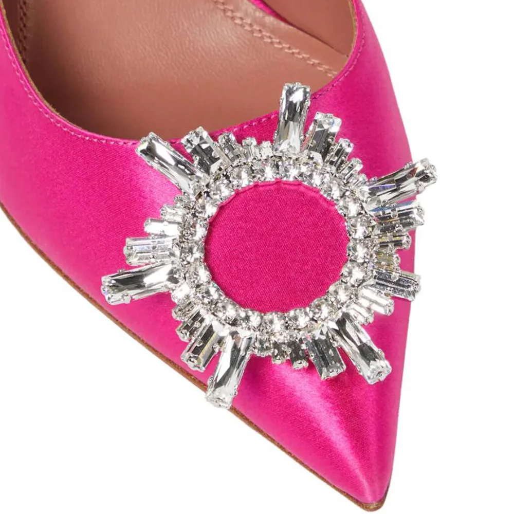 95mm Begum Crystal Party Wedding Women's Pumps Sold Color Heels-MERUMOTE