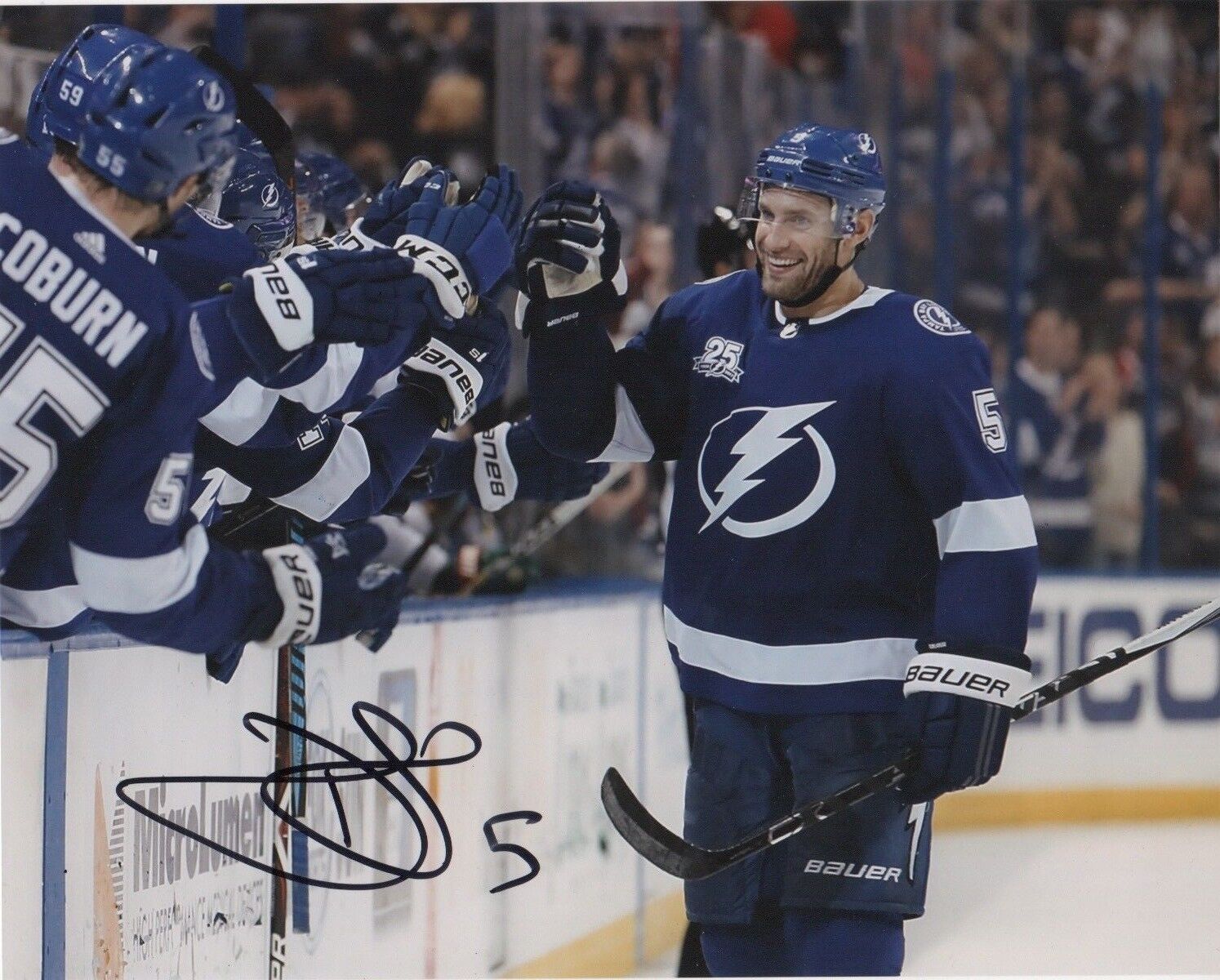 Tampa Bay Lightning Dan Girardi Signed Autographed 8x10 Photo Poster painting COA #3