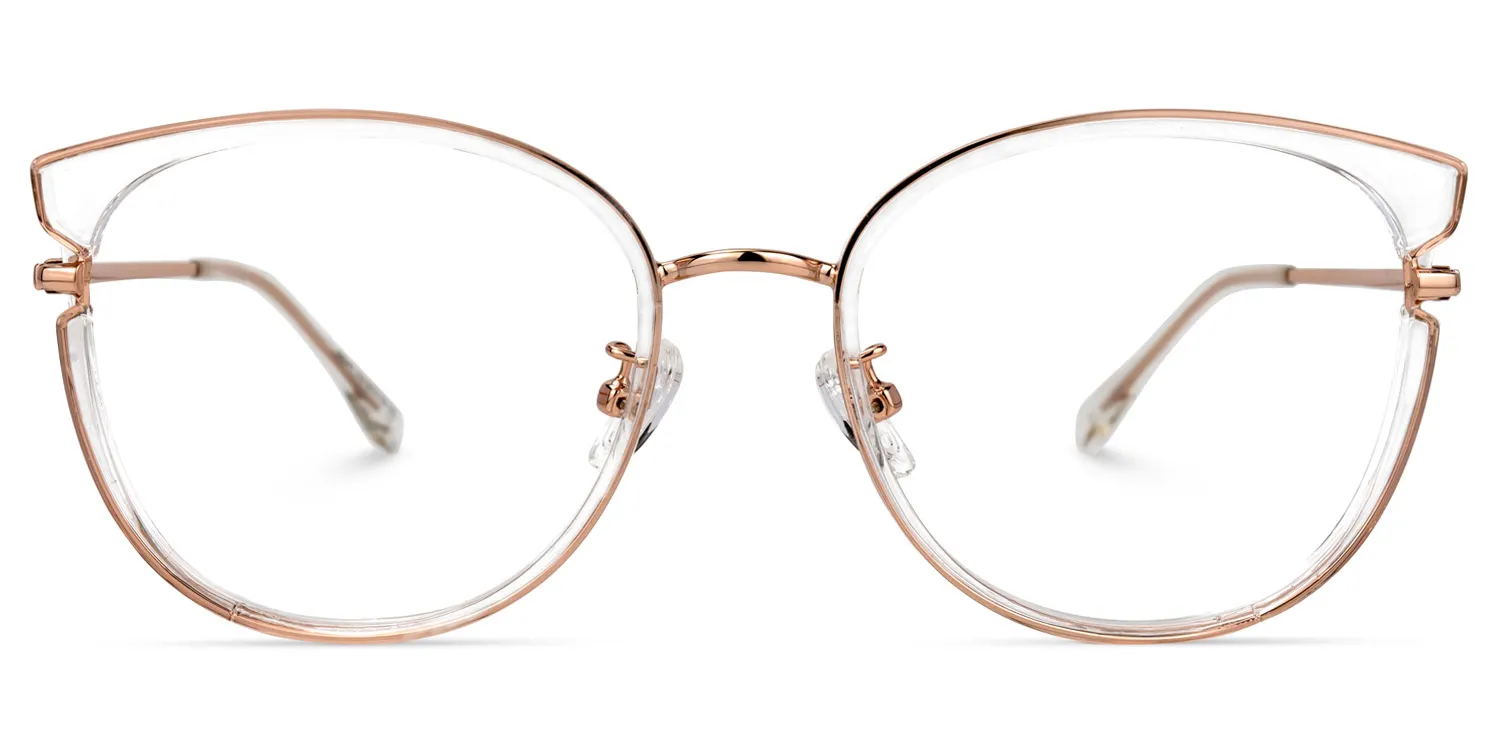 Sue Gold Rund Brille Gold