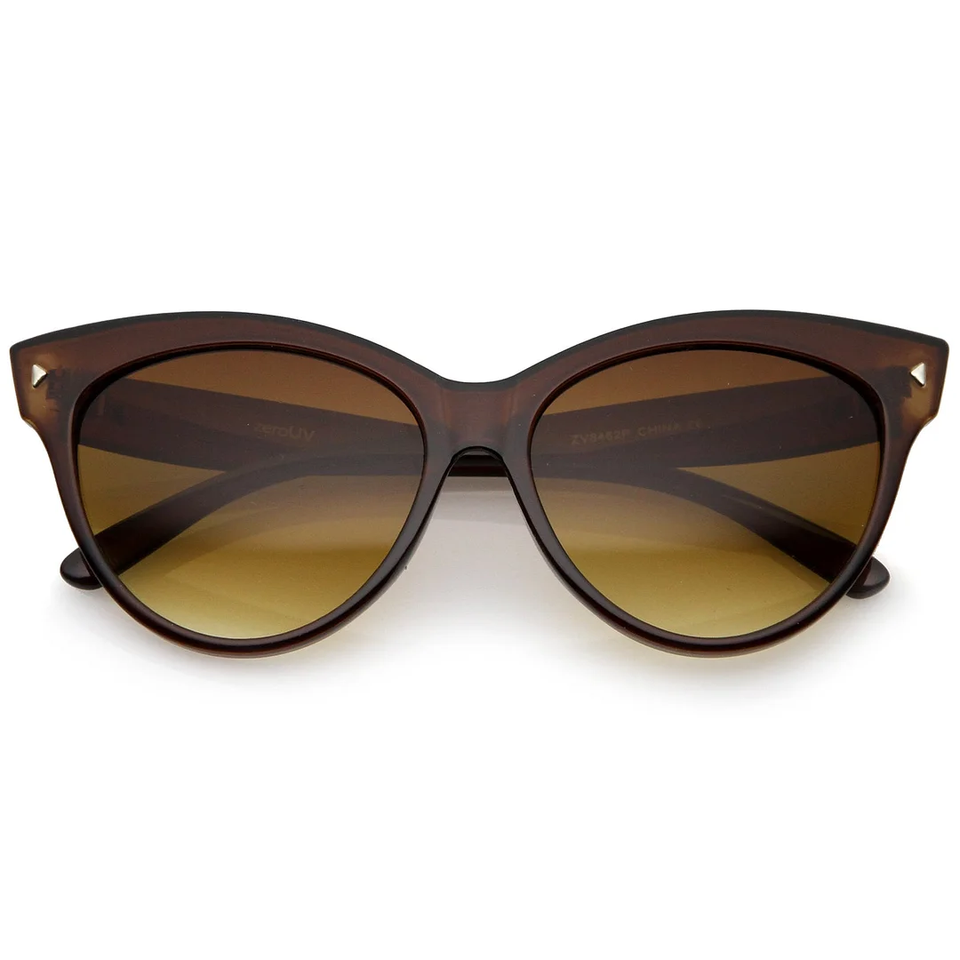 Women's Mod Oversize Horn Rimmed Cat Eye glasses 52mm