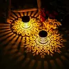 Solar Powered Deck Step Stair Lights Mandalas Theme Waterproof Fence Light Decorative Mandalas Lights for Garden Post Patio Backyard Yard Decor