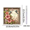 DIY Hummingbird Flowers Diamond painting pendant(Single-Sided)