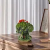 Tree House Flower Pot Bonsai Pot Decorative Resin Multi-Function for Home Office