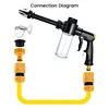 High Pressure Pump Car Wash Sprayer with Dispenser Bottle Adjustable Nozzle Car Soap Sprayer for Aut