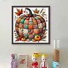(US Only)Pumpkin Printed Cross Stitch Kit 40x40cm DIY 14CT Embroidery Craft Set Decor