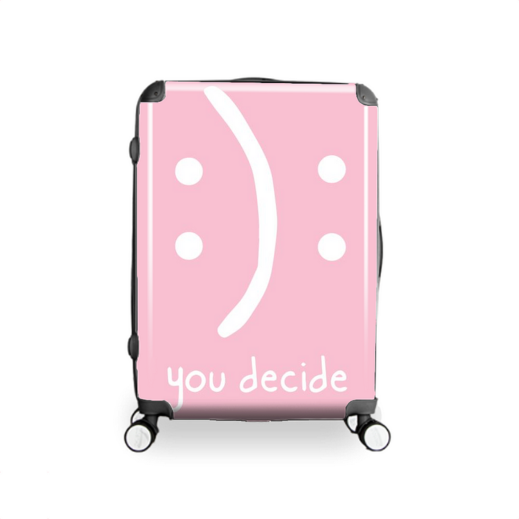 Smiling Or Frowning You Decide, Optimism Hardside Luggage