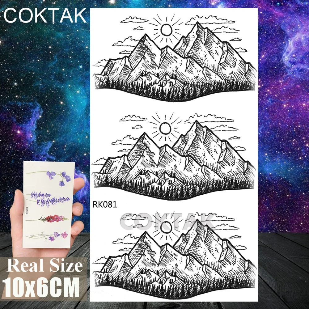 Sexy Red Lips Tooth Tongue Temporary Tattoos Sticker For Adult Body Art Painting Chest Tatoos Fake Waterproof Tattoo Paper