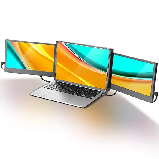 Kefeya P2 Portable Monitor Laptop Screen Extender | Triple