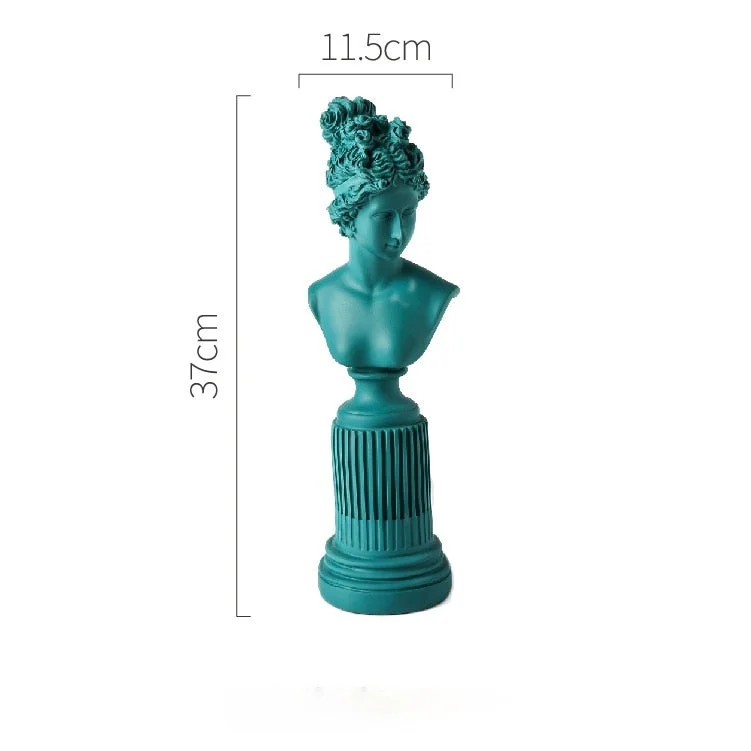 Resin Lady Statues Home Decoration Accessories For Living Room Modern Woman Art Sculptures Goddess Figurines Office Desk Decor