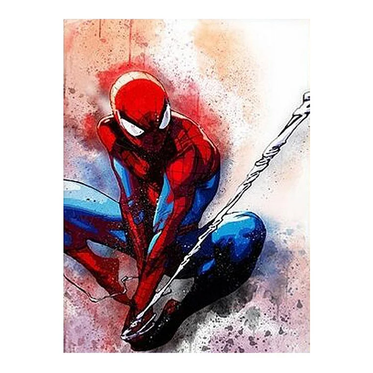 Spider-man L1683 Round Full Drill Diamond Painting 30X40CM(Canvas) gbfke