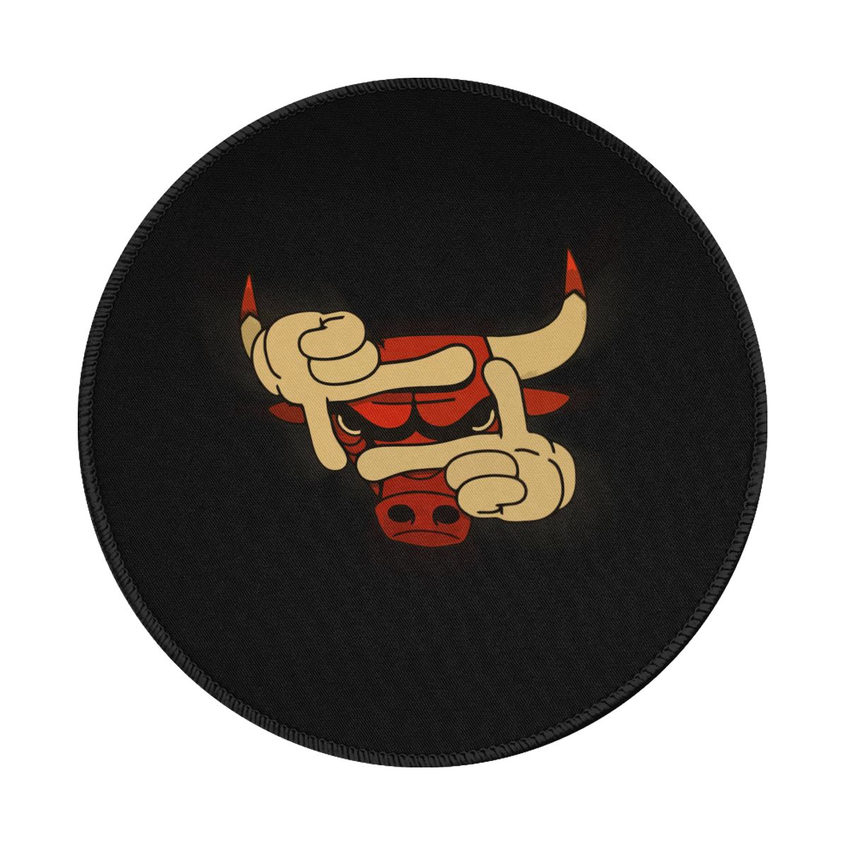 Chicago Bulls Cool Art Logo Non-Slip Rubber Round Mouse Pad
