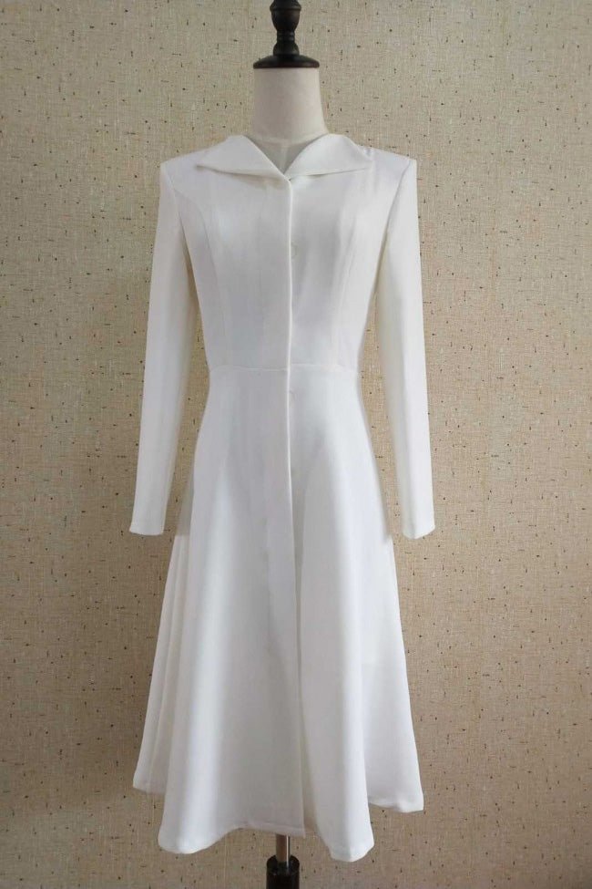Kate Middleton Long Sleeves Cocktail Prom Dress - BlackFridayBuys