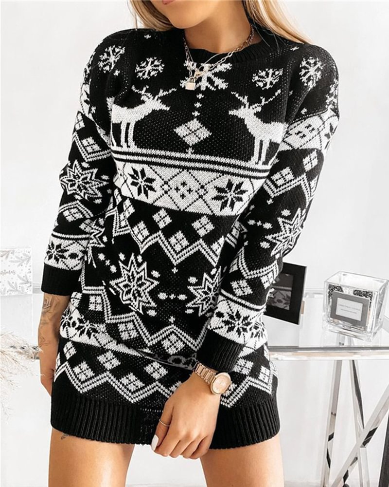 Women's casual sweater tops-112506
