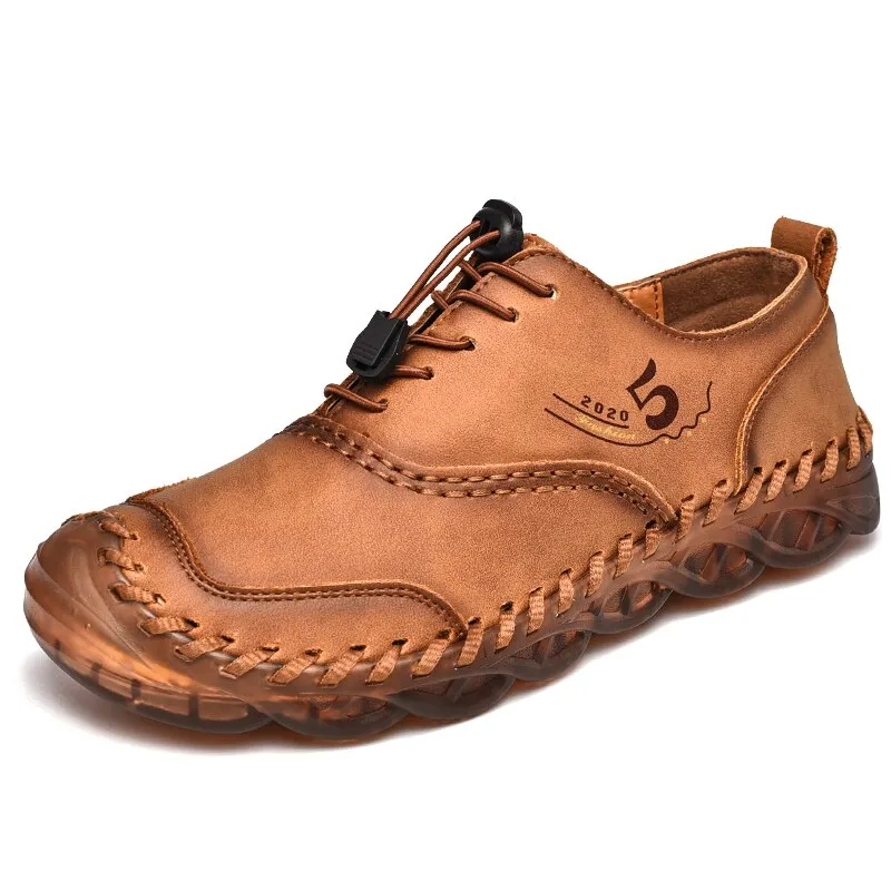 Hot Sale Men's Casual Shoes Handmade Leather Mens Loafers Classic Moccasins Breathable Non-slip Men's Sneakers Zapatillas Hombre