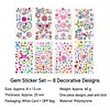 DIY Self-Adhesive Gem & Rhinestone Stickers Sparkling Jewel Stickers for Crafts & Decorations