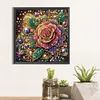DIY Partial Special Shaped Drill Diamond Painting-Rose